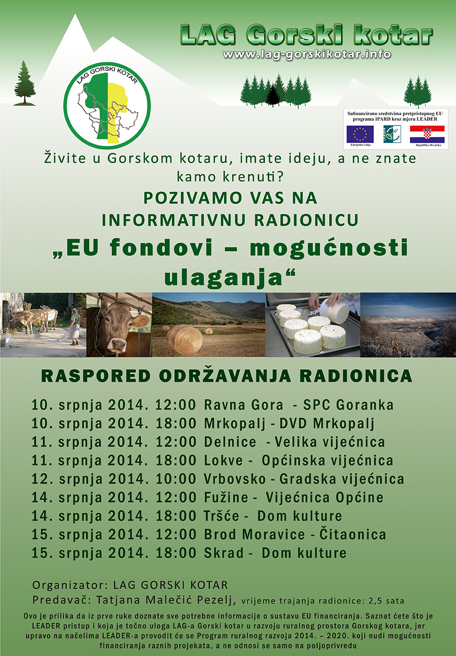 INFORMATIVNA RADIONICA '' EU fondovi - mogućnosti ulaganja''